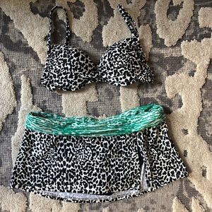 La Blanca print bikini with push up made in USA